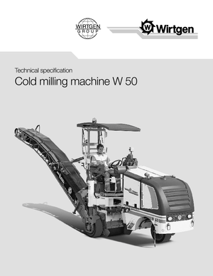 Découpeuse de chaussée Wirtgen W 50