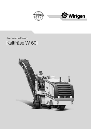 Découpeuse de chaussée Wirtgen W 60 i
