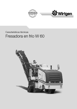 Découpeuse de chaussée Wirtgen W 60