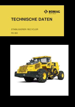 Recycleur route froid Bomag RS 650