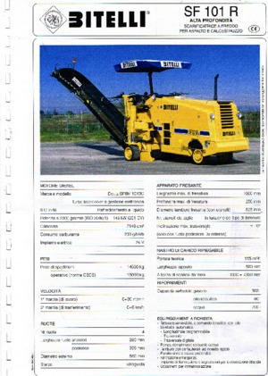 Découpeuse de chaussée Bitelli SF 101 R