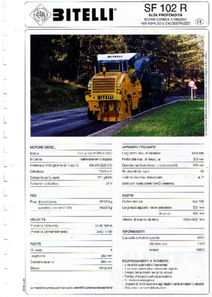 Découpeuse de chaussée Bitelli SF 102 R