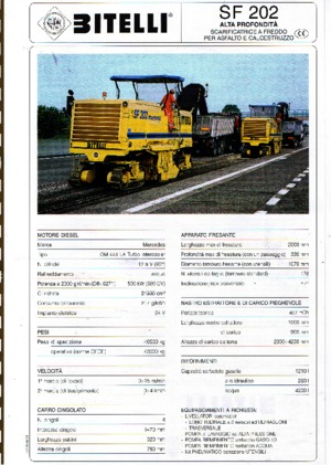 Découpeuse de chaussée Bitelli SF 202