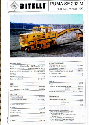 Découpeuse de chaussée Bitelli SF 202 M