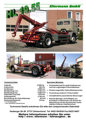 Bennes basculantes Ellermann HL 19.55