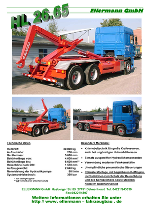 Bennes basculantes Ellermann HL 26.65