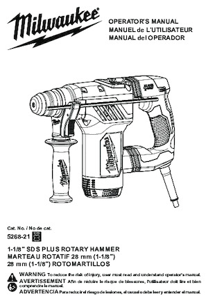 Marteaux rotatifs Milwaukee 5268-21