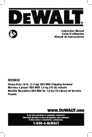 Marteaux rotatifs DEWALT D25832K