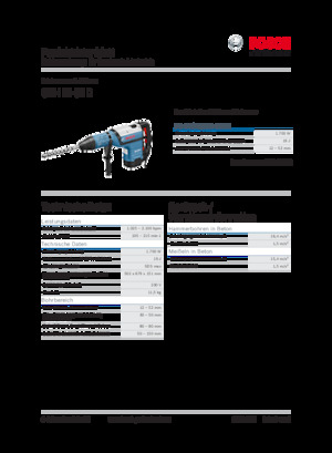 Marteaux rotatifs Bosch GBH 12-52 D