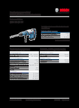 Marteaux rotatifs Bosch GBH 12-52 DV