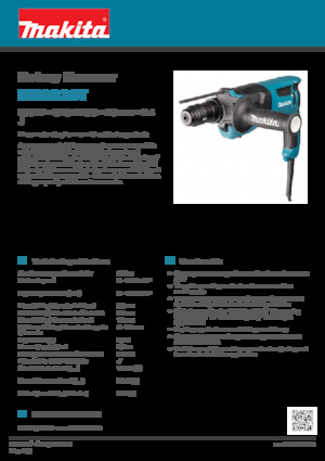 Marteaux rotatifs Makita HR2630T