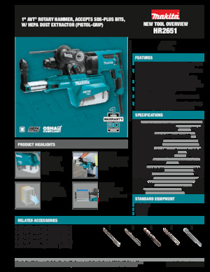 Marteaux rotatifs Makita HR2651