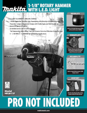 Marteaux rotatifs Makita HR2811F