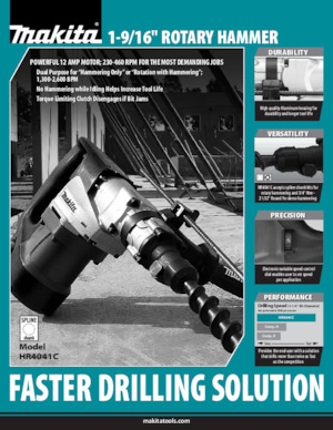 Marteaux rotatifs Makita HR4041C
