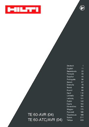 Marteaux rotatifs Hilti TE 60-AVR