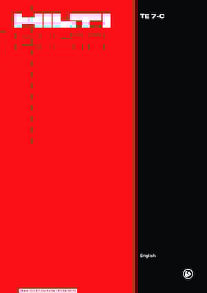 Marteaux rotatifs Hilti TE 7-C 