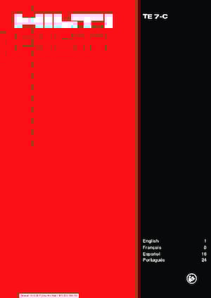 Marteaux rotatifs Hilti TE 7-C 