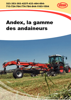 Andaineurs rotatifs Vicon Andex 714 T Evo
