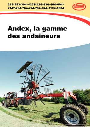 Andaineurs rotatifs Vicon Andex 774 Vario