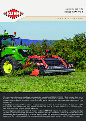Andaineurs rotatifs Kuhn Merge Maxx 442 F 
