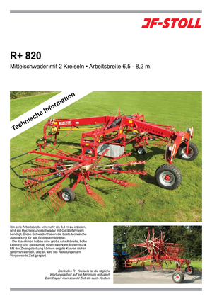 Andaineurs rotatifs JF-Stoll R 820 Plus