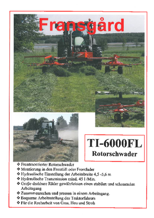 Andaineurs rotatifs Fransgard TI 6000 FL