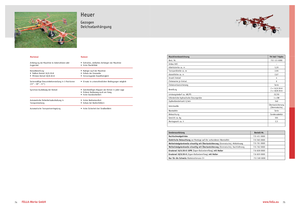 Faneuses rotatives Fella TH 540 T Hydro