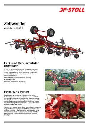 Faneuses rotatives JF-Stoll Z 8805