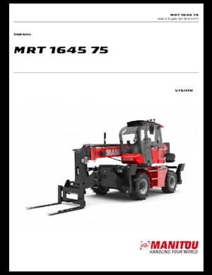 Chariot Élévateur avec châssis tounant Manitou MRT 1645-400 75 D