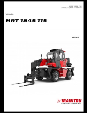 Chariot Élévateur avec châssis tounant Manitou MRT 1845-400 115 D