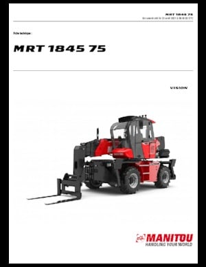 Chariot Élévateur avec châssis tounant Manitou MRT 1845-400 75 D