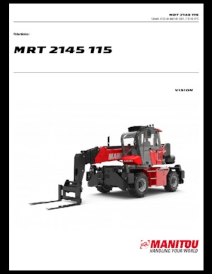 Chariot Élévateur avec châssis tounant Manitou MRT 2145-400 115 D
