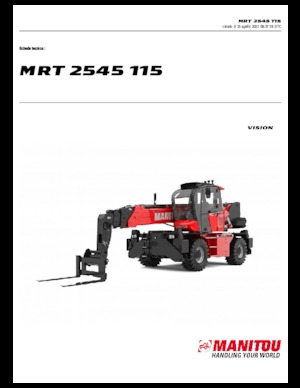 Chariot Élévateur avec châssis tounant Manitou MRT 2545-400 115 D