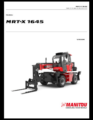 Chariot Élévateur avec châssis tounant Manitou MRT-X 1645