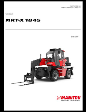 Chariot Élévateur avec châssis tounant Manitou MRT-X 1845