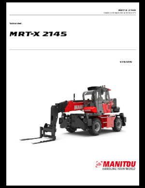 Chariot Élévateur avec châssis tounant Manitou MRT-X 2145