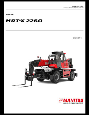 Chariot Élévateur avec châssis tounant Manitou MRT-X 2260