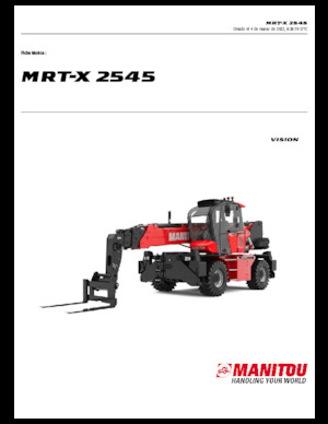 Chariot Élévateur avec châssis tounant Manitou MRT-X 2545