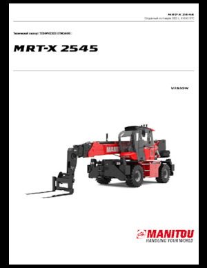 Chariot Élévateur avec châssis tounant Manitou MRT-X 2545
