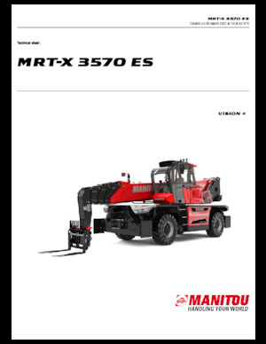 Chariot Élévateur avec châssis tounant Manitou MRT-X 3570 ES