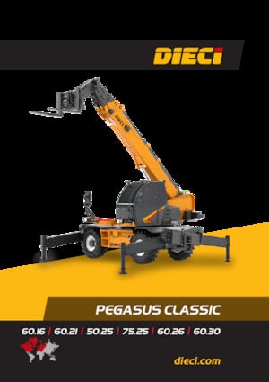 Chariot Élévateur avec châssis tounant Dieci Pegasus 60.26