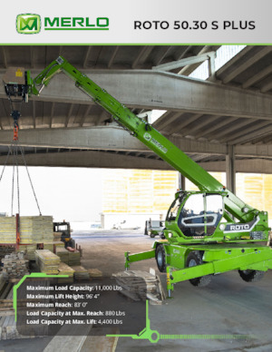 Chariot Élévateur avec châssis tounant Merlo Roto 50.30 S Plus