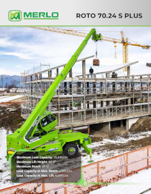 Chariot Élévateur avec châssis tounant Merlo Roto 70.24 S PLUS