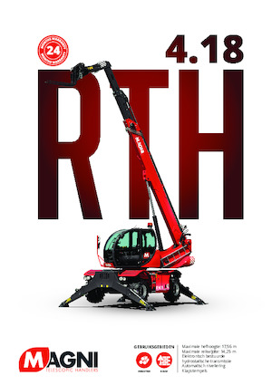 Chariot Élévateur avec châssis tounant MAGNI RTH 4.18 Smart