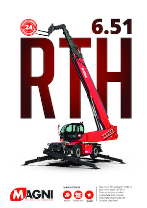 Chariot Élévateur avec châssis tounant MAGNI RTH 6.51 SH