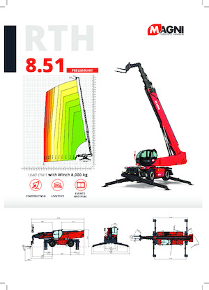 Chariot Élévateur avec châssis tounant MAGNI RTH 8.51