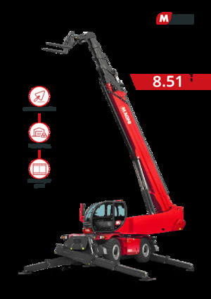 Chariot Élévateur avec châssis tounant MAGNI RTH 8.51