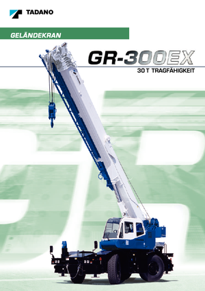 Grues tous-terrains Tadano GR 300 EX