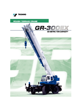 Grues tous-terrains Tadano GR 300 EX