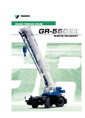 Grues tous-terrains Tadano GR 550 EX